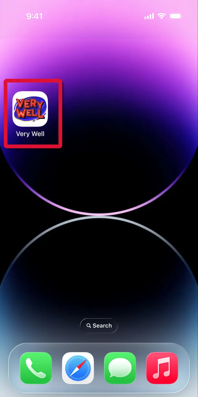 Tap the VeryWell UK app icon on your home screen, log in or register, and start playing.