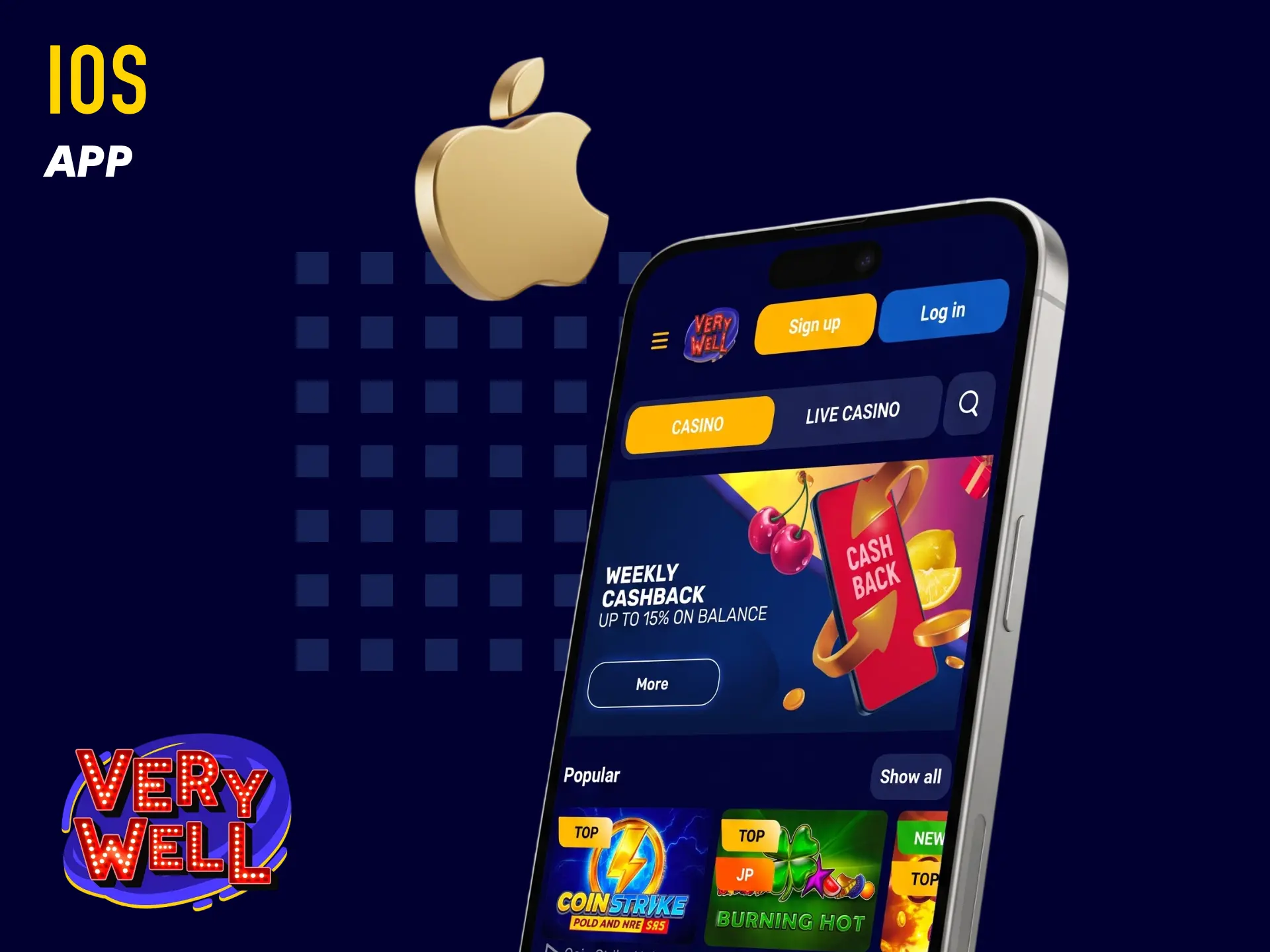 Install VeryWell UK iOS app from the App Store on your iPhone or iPad.