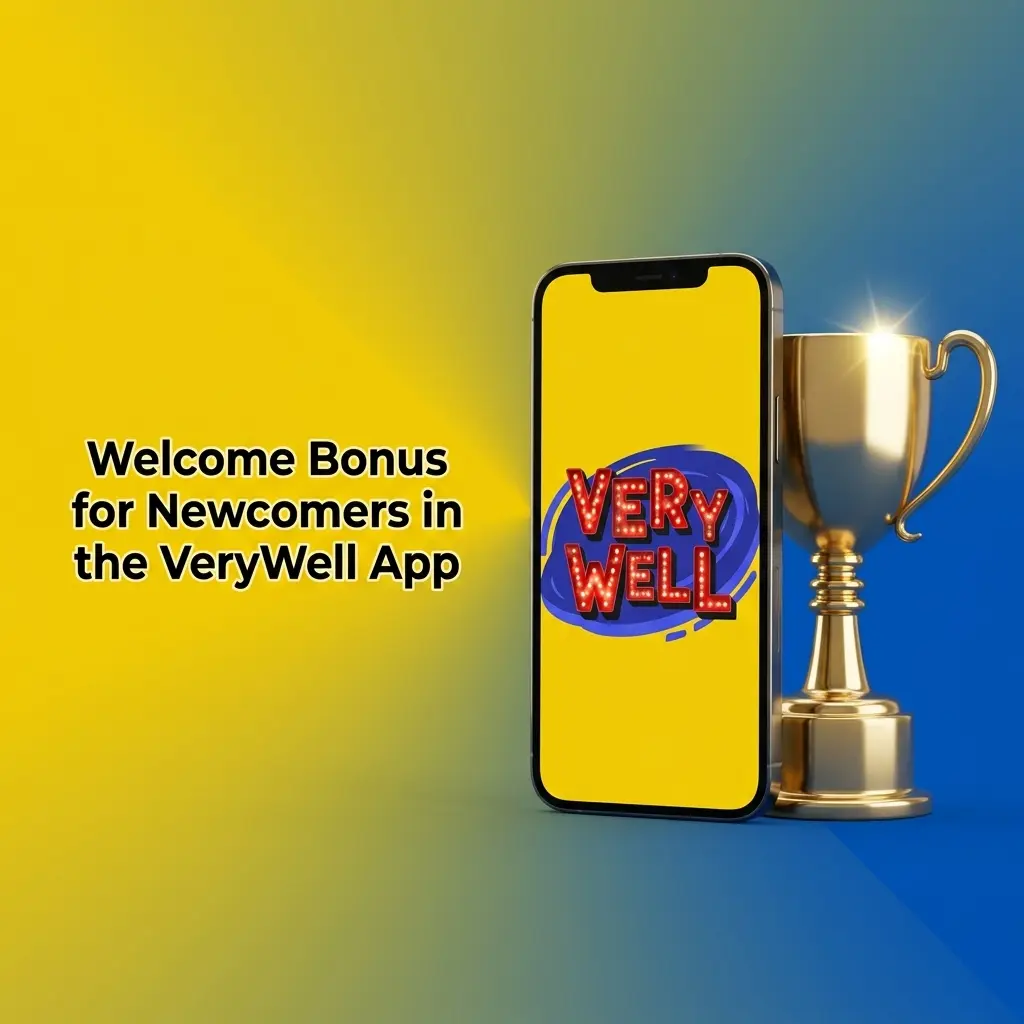 VeryWell App welcome bonus tiers for new users ranging from 200% on 20 EUR to 150% on 750 EUR deposits
